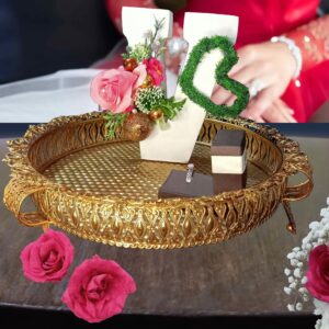 display tray with personalized floral alphabet